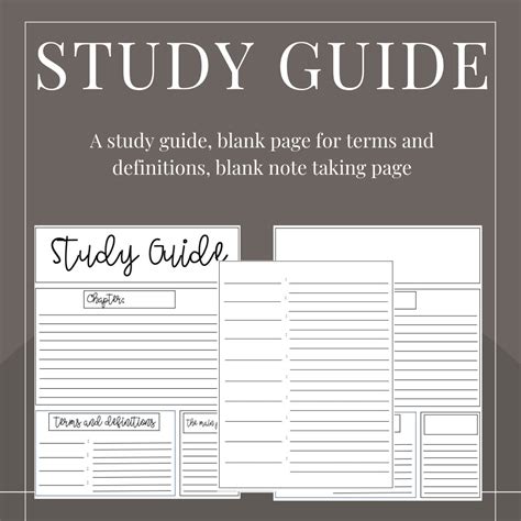 Study Guides 